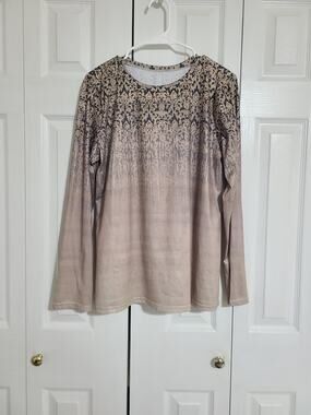 Unknown brand large women's Ombre long sleeve shirt